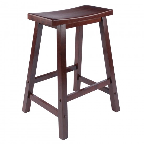 Satori Saddle Seat Counter Stool, Walnut