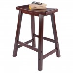 Satori Saddle Seat Counter Stool, Walnut