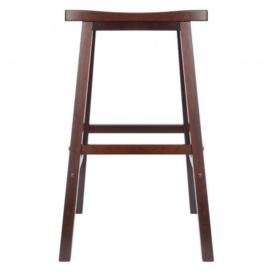 Satori Saddle Seat Bar Stool, Walnut