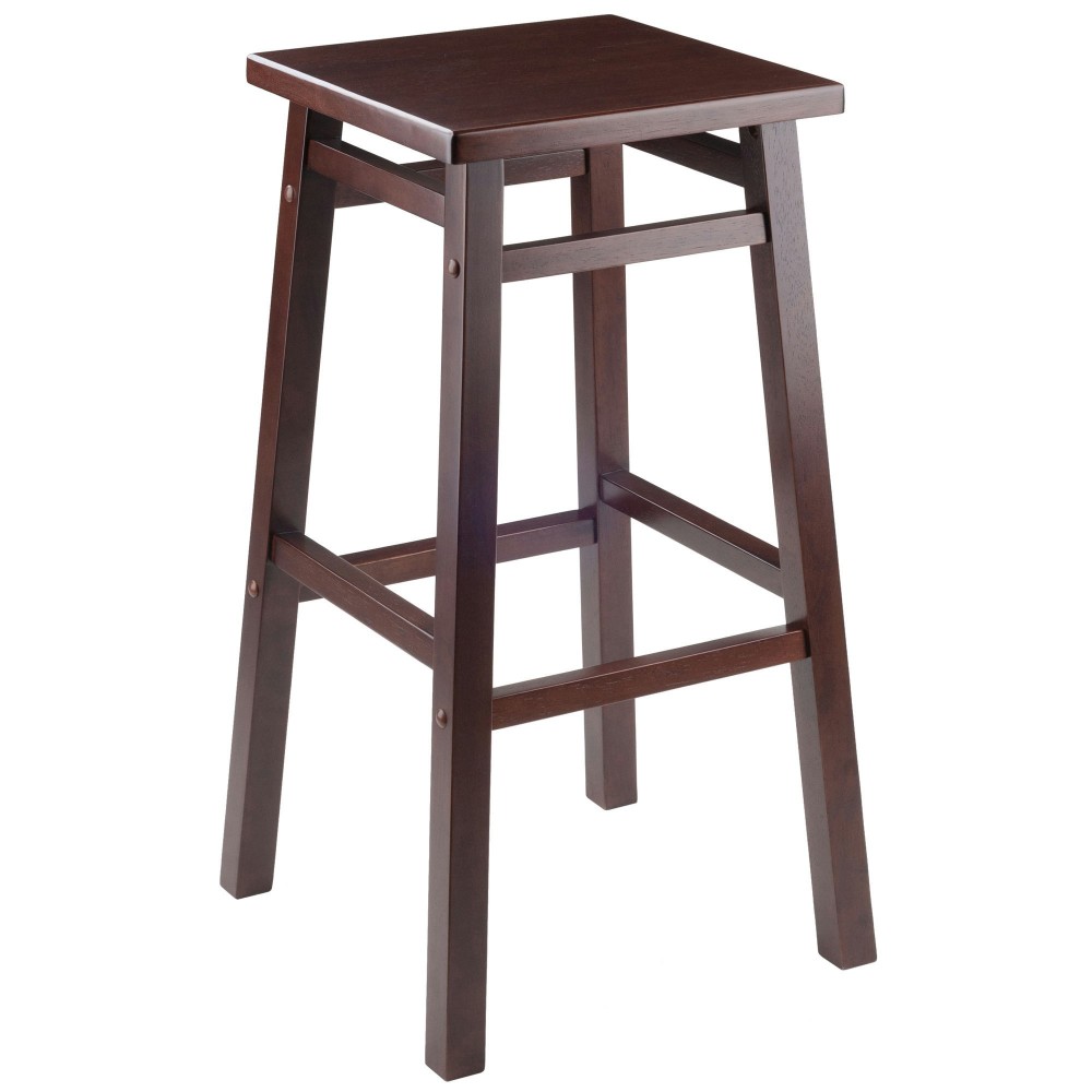 Carter Square Seat Bar Stool, Walnut Carter Square Seat Bar Stool, Walnut