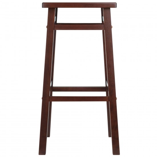 Carter Square Seat Bar Stool, Walnut