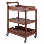 Albert 3-Tier Entertainment Cart, Walnut