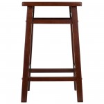 Carter Square Seat Counter Stool, Walnut