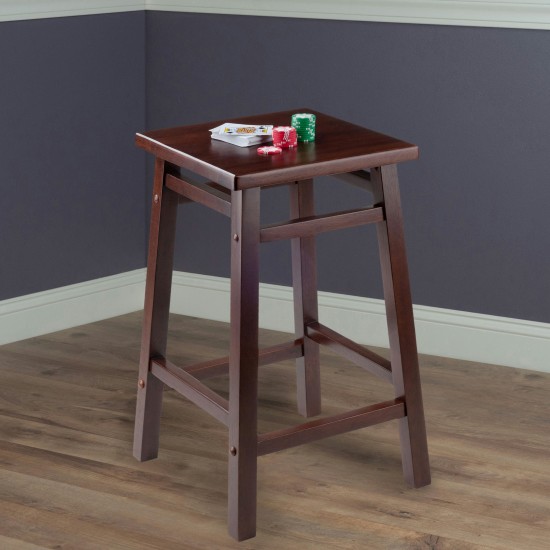 Carter Square Seat Counter Stool, Walnut