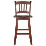 Fina Swivel Seat Counter Stool, Walnut