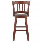 Fina Swivel Seat Counter Stool, Walnut