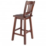 Fina Swivel Seat Counter Stool, Walnut