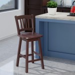 Fina Swivel Seat Counter Stool, Walnut