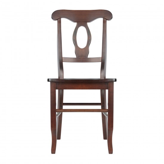 Renaissance 2-Pc Key Hole-back Chair Set, Walnut