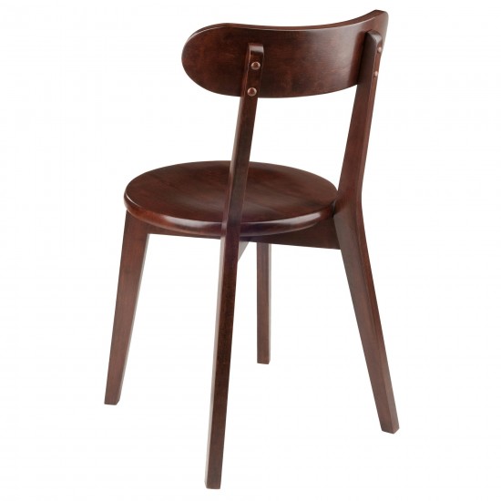 Pauline 2-Pc H-Leg Chair Set, Walnut