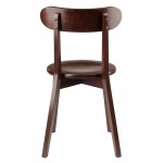 Pauline 2-Pc H-Leg Chair Set, Walnut