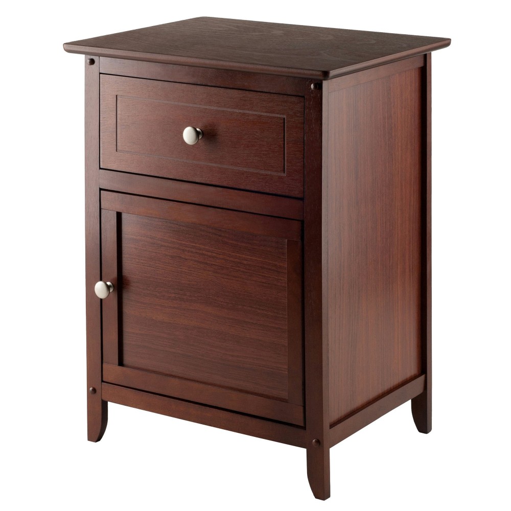 Eugene Accent Table, Nightstand, Walnut Eugene Accent Table, Nightstand, Walnut