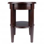 Concord Round End Table, Walnut