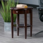 Concord Round End Table, Walnut