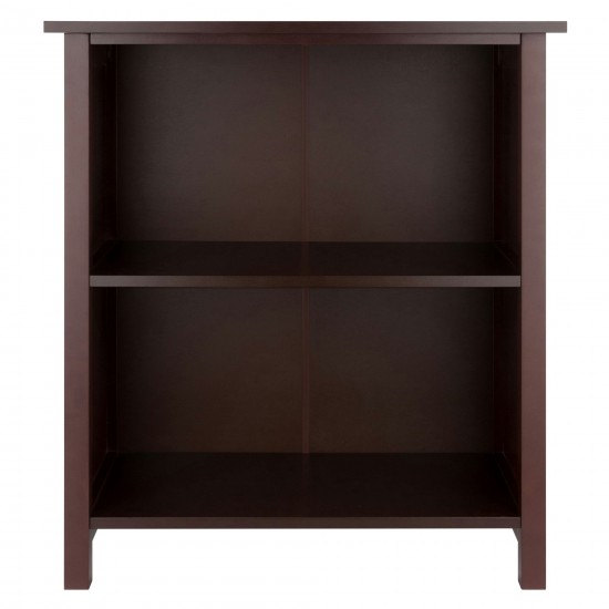 Milan 2-Section Storage Shelf, Walnut