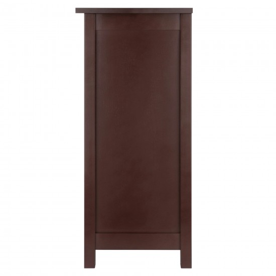 Milan 2-Section Storage Shelf, Walnut