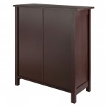 Milan 2-Section Storage Shelf, Walnut