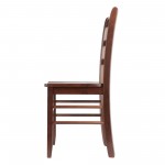 Benjamin 2-Pc Ladder-back Chair Set, Walnut