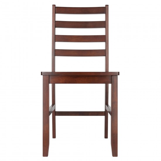 Hamilton 2-Pc Ladder-back Chair Set, Walnut