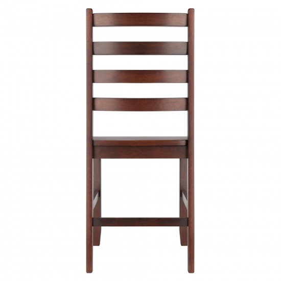 Hamilton 2-Pc Ladder-back Chair Set, Walnut