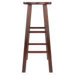 Element 2-Pc Bar Stool Set, Walnut