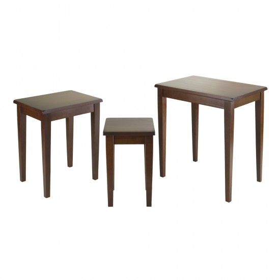 Regalia 3-Pc Nesting Table Set, Walnut