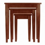 Regalia 3-Pc Nesting Table Set, Walnut