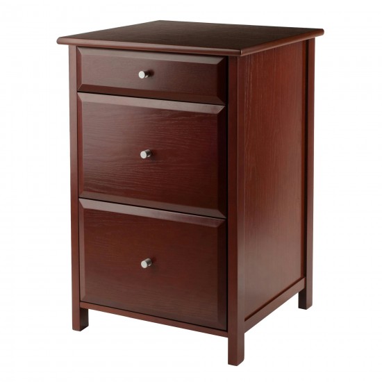 Delta Home Office File Cabinet, Walnut