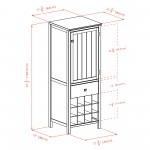 Brooke Jelly 3-Section Cupboard, Walnut