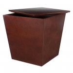 Mezo Storage Cube, Accent Table, Walnut