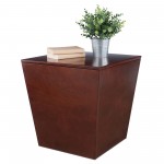 Mezo Storage Cube, Accent Table, Walnut