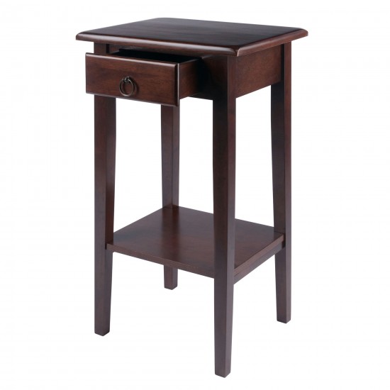 Regalia Accent, Side Table, Walnut