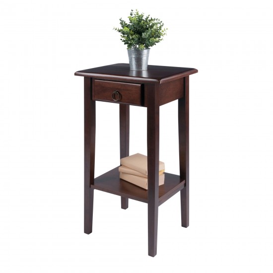 Regalia Accent, Side Table, Walnut