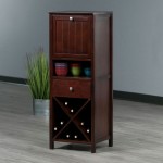 Brooke Jelly 4-Section Cupboard, Wine Storage, Walnut