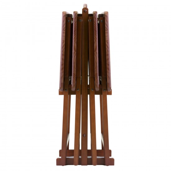 Alex 5-Pc Snack Table Set, Walnut