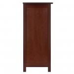 Milan Wide 2-Section Storage Shelf, Walnut