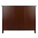Milan Wide 2-Section Storage Shelf, Walnut