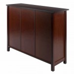 Milan Wide 2-Section Storage Shelf, Walnut