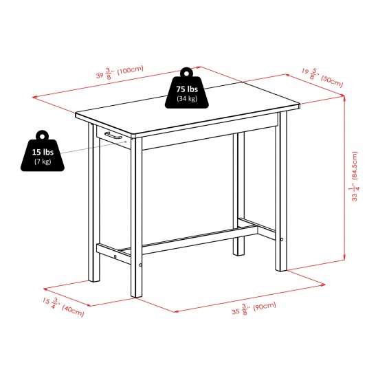 Sally Breakfast Table, Walnut