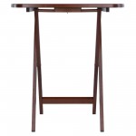 Corbett 5-Pc Oversize Snack Table Set, Walnut