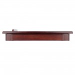 Alden Flip Top Desk, Tray with Drawer, Walnut