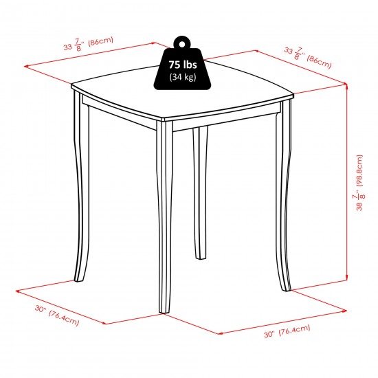 Inglewood High Table, Walnut