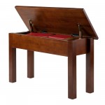 Emmett Bench with Seat Storage, Walnut