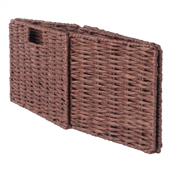 Tessa 3-Pc Foldable Woven Rope Basket Set, Walnut