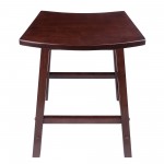 Katashi Fan Shape Counter Stool, Walnut