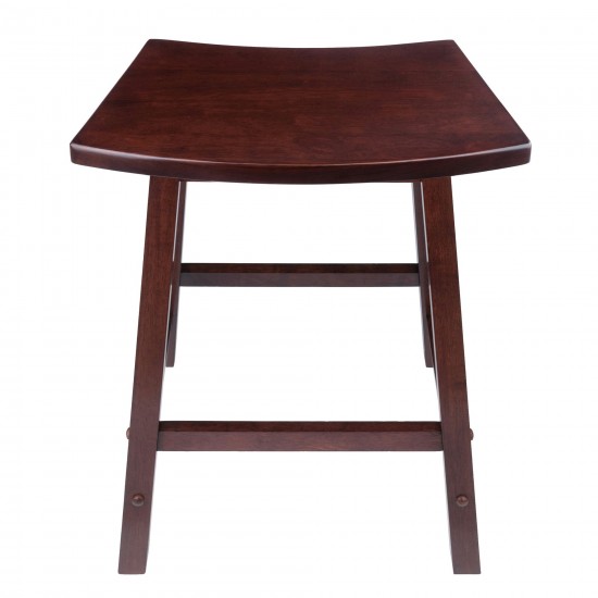 Katashi Fan Shape Counter Stool, Walnut