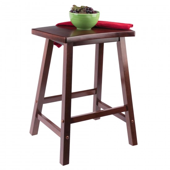 Katashi Fan Shape Counter Stool, Walnut