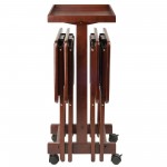 Isabelle 6-Pc Snack Table Set, Walnut