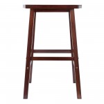 Katashi Fan Shape Bar Stool, Walnut