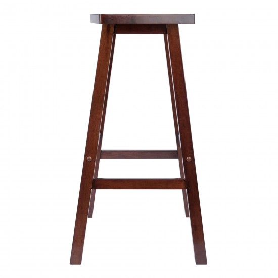 Katashi Fan Shape Bar Stool, Walnut